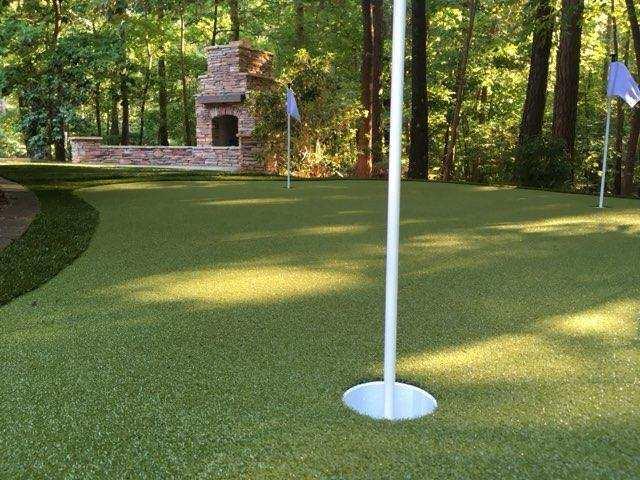 We use synthetic turf for our custom putting greens in Pinehurst, NC